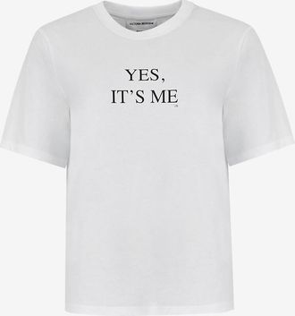 Victoria Beckham Bio-Baumwoll-T-Shirt Yes, Its Me VB