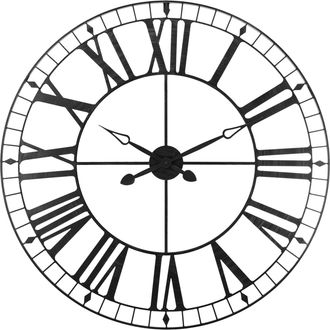 Atmosphera Reloj De Pared Para Sal&oacute;n Y Comedor Tibor, Dise&ntilde;o Elegante, Color Negro 88 Cm, Moderno Y Decorativo