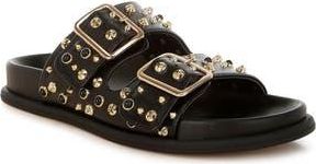 London Rag Lumina Studded Slide Sandal in Black at Nordstrom Rack, Size 5