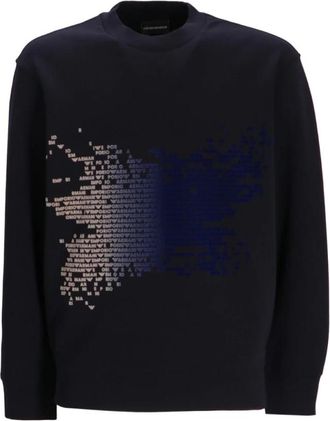 Emporio Armani Sweatshirt - Heren - Sweatshirts - Blauw - M - Hoodies & sweatvesten