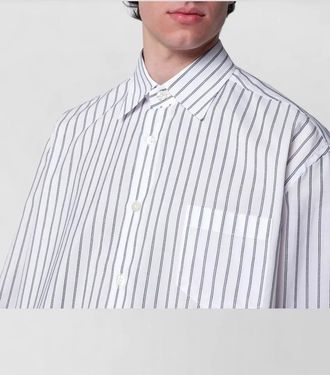 Namacheko striped shirt long sleeves chest pocket