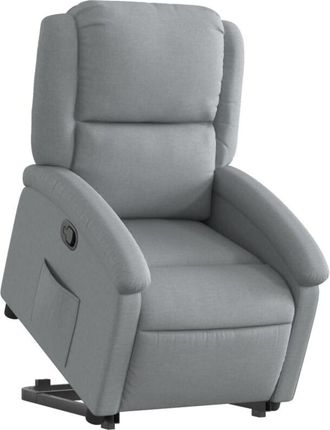 vidaXL Vidaxl - Sill&oacute;n Reclinable Elevable De Tela Gris Claro