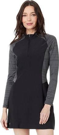 adidas Golf Ultimate365 Long Sleeve Golf Dress Womens Clothing Black : MD, Elastane/Polyester