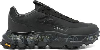 Premiata Black TPU Rugged Sole Low-Top Sneakers