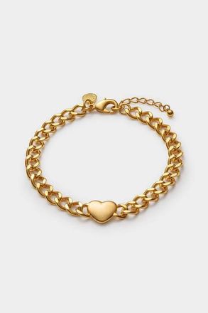 Katie Loxton Allure Waterproof Gold Heart Chain Bracelet at Nordstrom