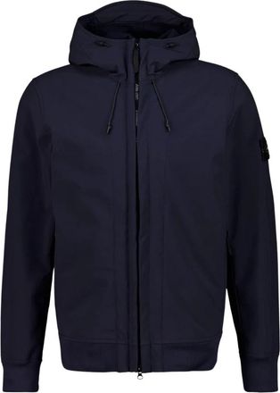 Stone Island Q100004 Soft Shell-R Jas - Heren - Zomerjassen - Blauw - S - Jassen
