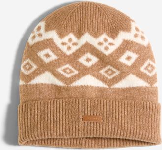 Cole Haan Womens Fair Isle Beanie - Brown