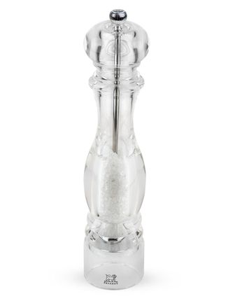 Peugeot Nancy Salt Mill Acrylic, 12-Inch, Clear