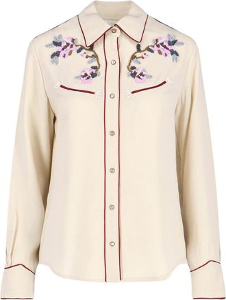 Isabel Marant Classic White Shirt with Structured Collar
