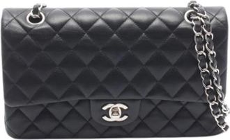 Chanel Pre-owned Vintage Schoudertas - Dames - Vintage Schoudertas - Zwart - ONE Size - Leer - Vintage