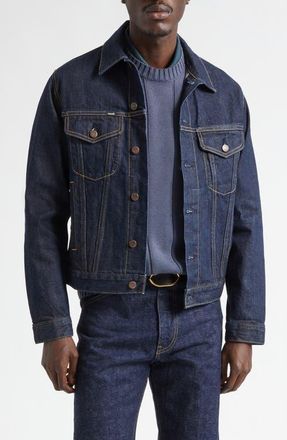 Noah Redford Selvedge Denim Jacket in Indigo at Nordstrom, Size Medium