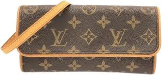 Louis Vuitton Pre-owned Monogram Pochette Twin Shoulder Bag - Dames - Vintage Accessoires - Bruin - ONE Size - Vintage