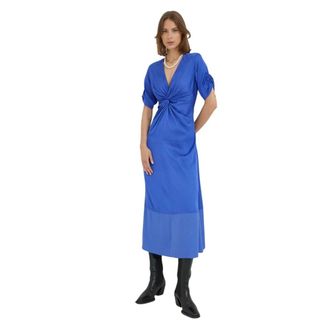Day Birger Et Mikkelsen Midi Kleedjes - Dames - Casual kleedjes - Blauw - XS - Kleedjes