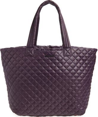 MZ Wallace Deluxe Large Metro Tote in Raisin at Nordstrom