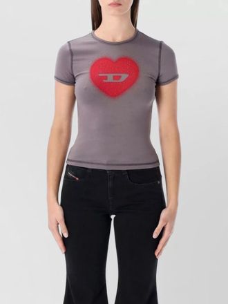 Diesel cotton jersey slim-fit printed t-shirt