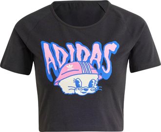 adidas (WMNS) adidas Originals Graphic Baby T-shirt Asia Sizing Black IV9298
