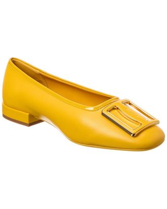 Ferragamo Myrna Leather Ballerina Flat