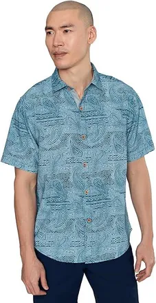 Tommy Bahama Coastal Ease Azul Falls Mens Clothing Saxony Blue : 3XL, Modal/Polyester/Spandex