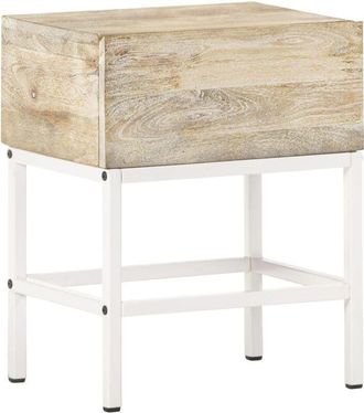vidaXL Bedside Table 40x30x50 cm Solid Mango Wood Vidaxl