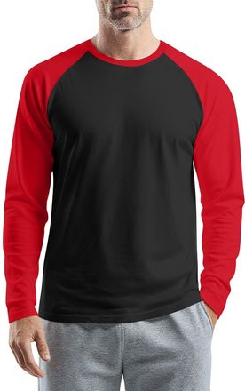 Generic Casual Shirts for Men UK, Long Sleeve T Shirt Mens Crew Neck Work Clothes Polo UK Christmas Tee White Golf Tops Hawaiian (M, Red)