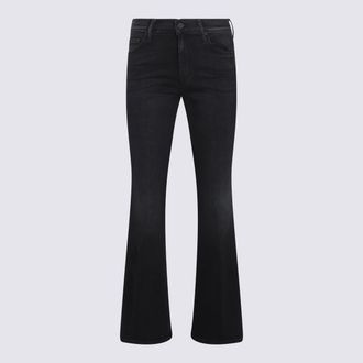 Mother Black Cotton Denim Jeans
