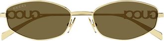 Gucci Sunglasses Gg1802 S 005 Gold/Brown Women