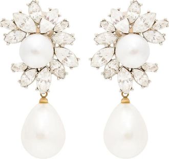 Kenneth Jay Lane Orecchini con perle - Argento