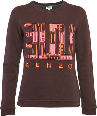 Kenzo Sweater met geborduurd logo - Rood