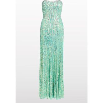 Jenny Packham Sarai Gown in Ocean Breeze at Nordstrom, Size 10 Uk