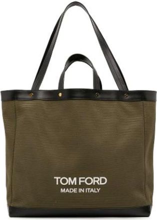 Tom Ford Pre-owned Tote Bags, female, Green, Size: ONE SIZE Pre-owned T Screw Tote