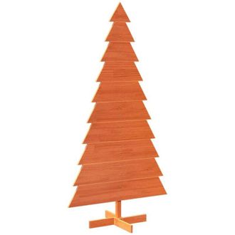vidaXL Albero di Natale Marrone Cera 180 cm in Legno Massello di Pino - Vidaxl