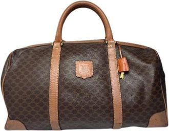 Celine Pre-owned Weekend Bags, female, Brown, Size: ONE SIZE Pre-owned Leather Weekend Bag
