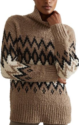 Reiss Bobbi Chunky Fairisle Wool-Blend Jumper