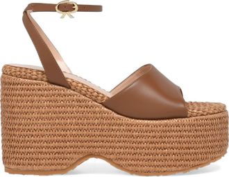Gianvito Rossi Thalia Sandal in Brown Leather at Nordstrom, Size 38.5