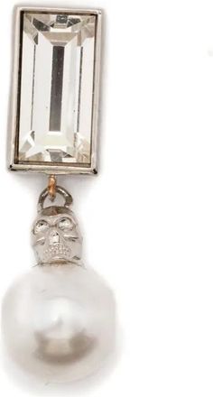 Alexander McQueen faux-pearl embellished earring - 1221 PALLADIUM