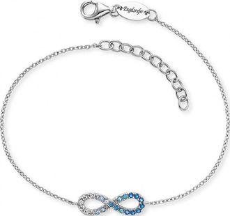 Engelsrufer Womens ERB-INFINITYOCEAN-ZI Ladies Infinity Bracelet - Silver - One Size