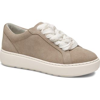 Johnston & Murphy Cammie Low Top Sneaker in Taupe Suede at Nordstrom, Size 6.5