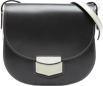 Celine Pre-owned Cross Body Bags, female, Black, Size: ONE SIZE Pre-owned Leather Crossbody Bag