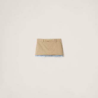 Miu Miu Chino Miniskirt, Woman, Cord, Size 38