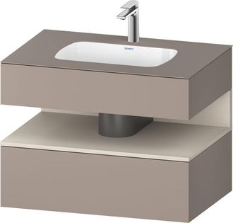 Duravit Qatego Lavabo Encastrado Con Base De Lavabo Consola, - Duravit