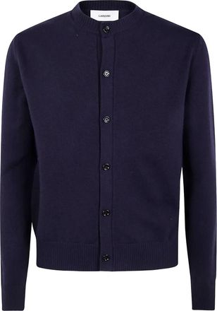 Lardini buttoned wool cardigan - Blue