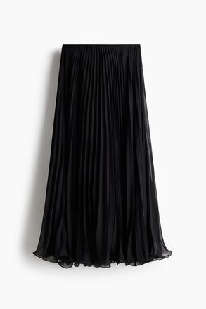 H&M Zarter Faltenjupe - Schwarz