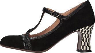Chie Mihara Pycoli Pomp - Dames - Pumps - Zwart - 37 EU - Leer - Schoenen