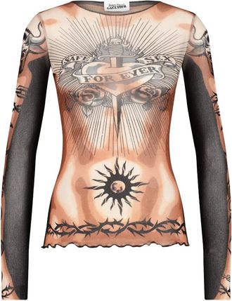 Jean Paul Gaultier Donna, Top, Multicolore, S, new