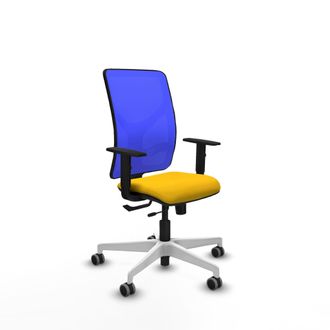 Piqueras y Crespo Silla De Oficina Piqueras Y Crespo Motilla Azul Espuma Alta Densidad