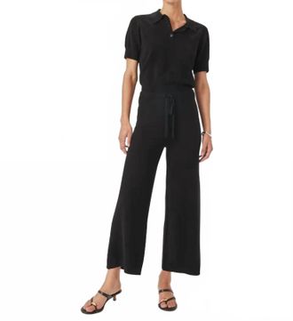 Splendid Christa Crop Sweater Pant In Black