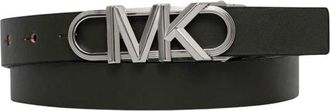 Michael Kors Reversible Logo Belt - Dames - Riemen - Groen - M - Leer - Accessoires