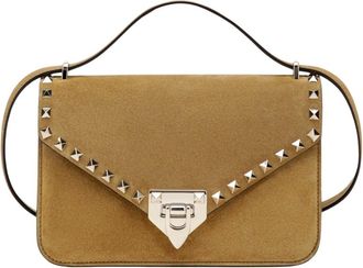 Valentino Garavani Dames, Tassen, Beige, Maat: ONE Size Su&egrave;de