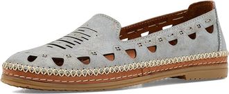 Spring Step Anoura Womens Dress Flat Shoes Slate Croco : EU 41 (US Womens 9.5-10) M, Leather