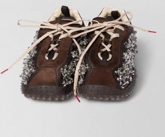 Miu Miu crystal-embellished low-top sneakers